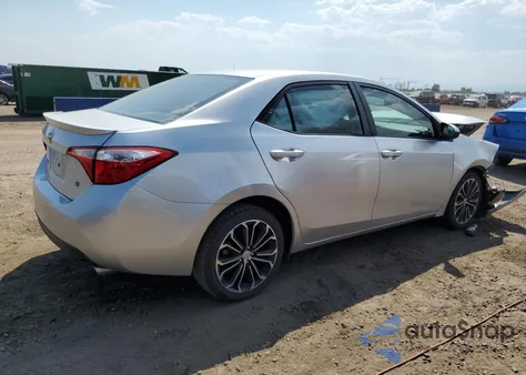 2015 Toyota Corolla L from USA, damaged, VIN 5YFBURHE5FP287822